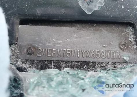 2000 Mercury Grand Marquis Ls из США, поврежденный, VIN 2MEFM75W1YX658703